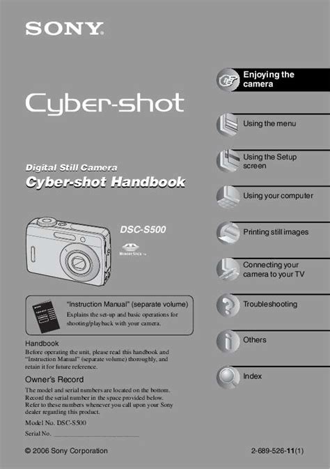 sony cyber shot mode d'emploi.
